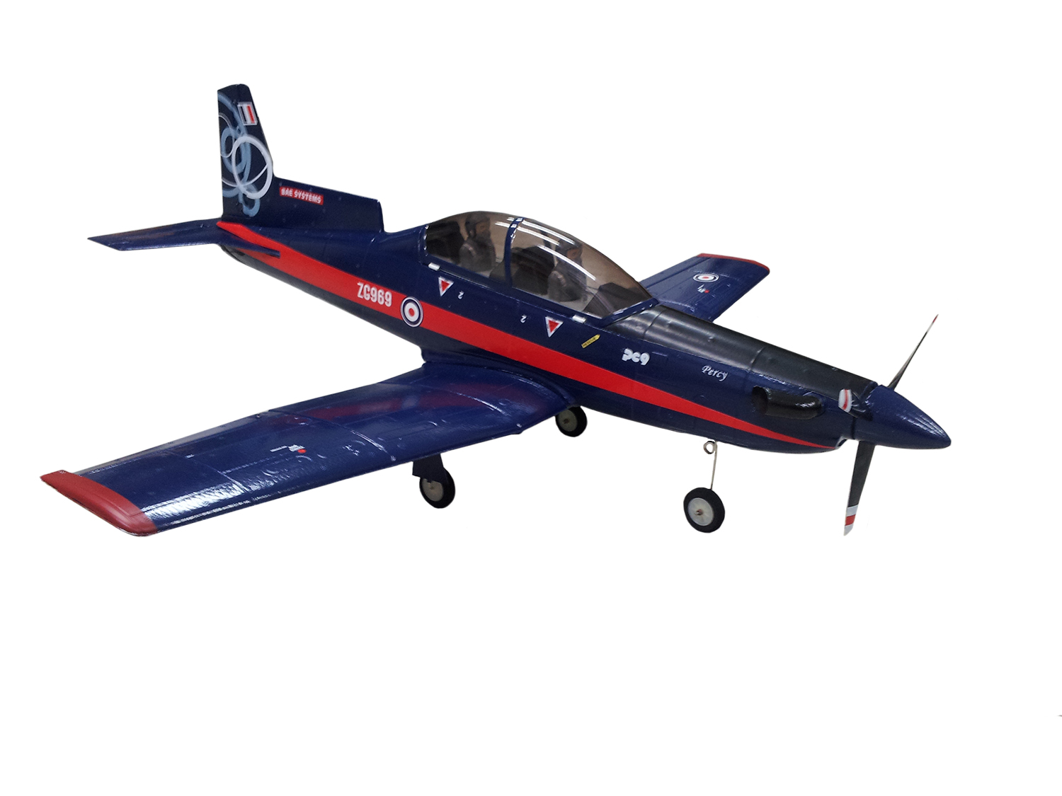 Aero Pilatus Pc-9 - Maxximus Hobby - 850Mm Azul Epo Pnf