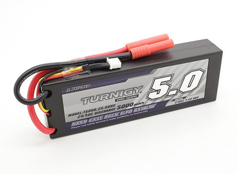 Pack Bateria - Turnigy - 5000Mah 2S 20C Hardcase