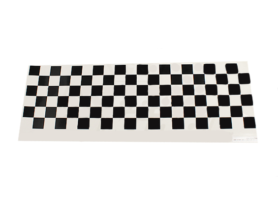 Adesivo Sheet Chequer Pattern Preto/branco - Maxximus Hobby - 590Mmx180Mm