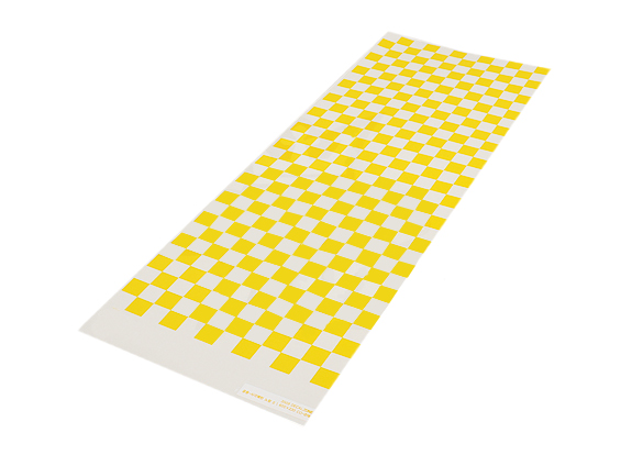 Adesivo Sheet Chequer Pattern Amarelo/branco - Small - Maxximus Hobby - 590Mmx180Mm