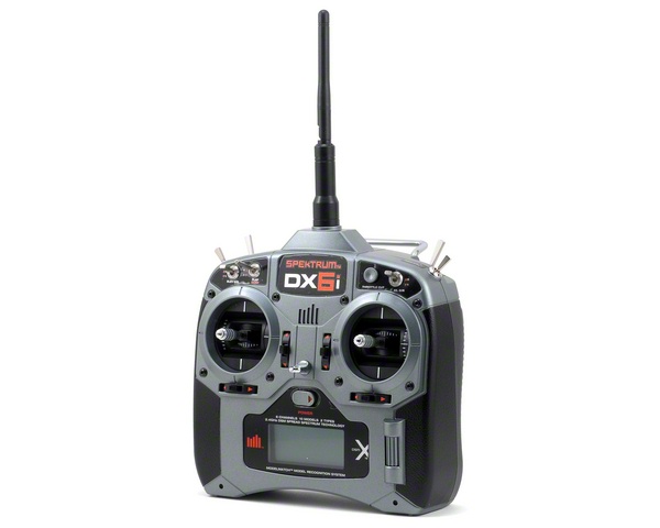 Radio 6 Canais Digital Modo 2 - Spektrum - 2.4Ghz Dx6I Canais Dsmx Receptor Ar610